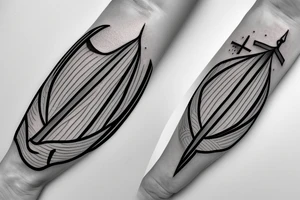 sailing boat tattoo idea