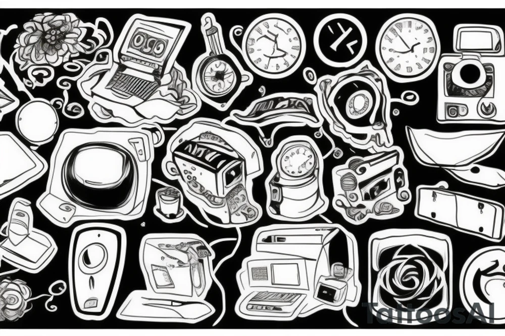 Computer melting tattoo idea