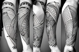 sailing boat tattoo idea