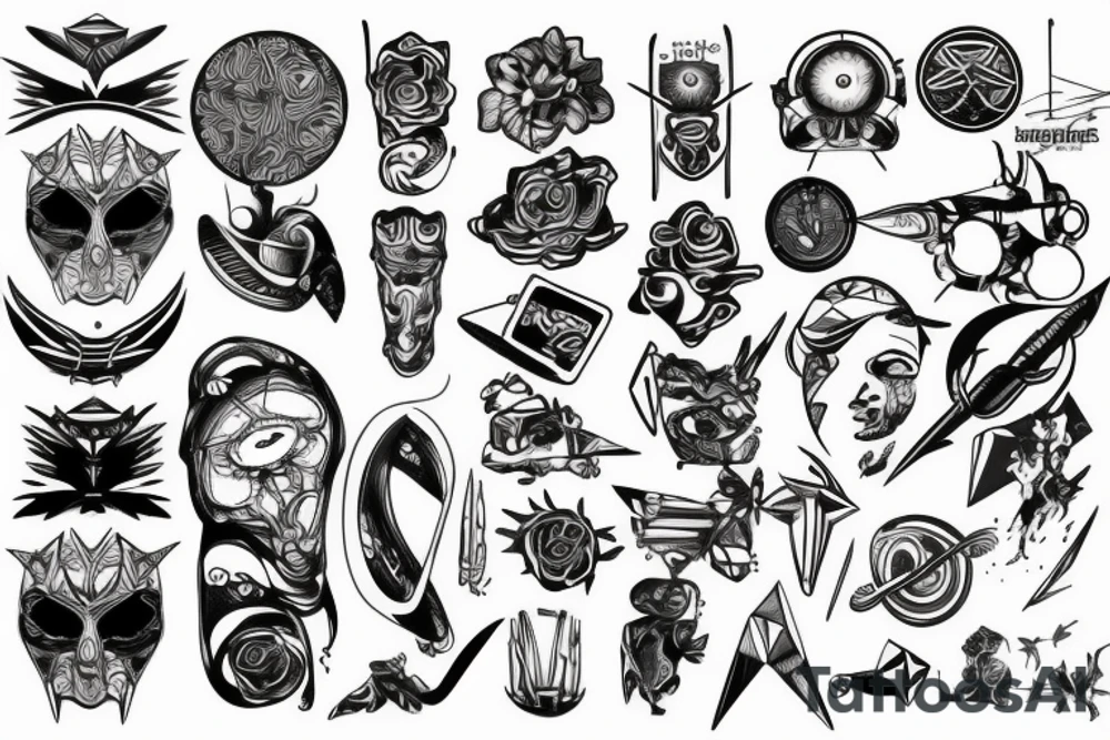 Futuristic tattoo idea