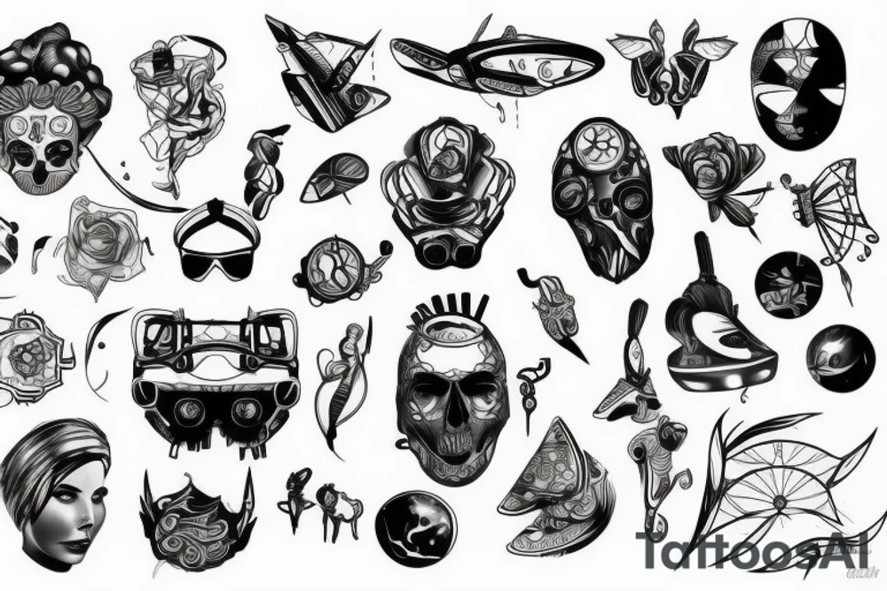 Futuristic tattoo idea