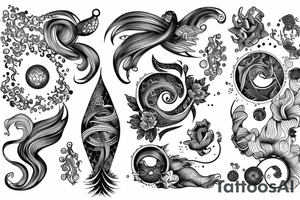 Aquarius and Gemini tattoo idea