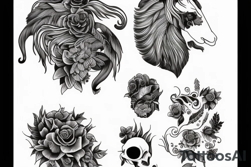 emprunte de cheval tattoo idea