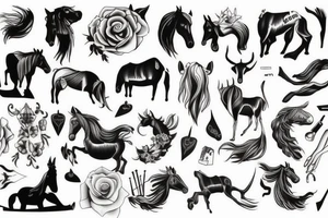 emprunte de cheval tattoo idea
