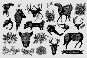 emprunte de cheval tattoo idea