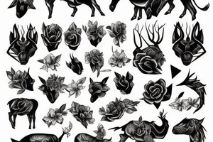 emprunte de cheval tattoo idea