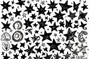 Deigo with stars and Lilly’s tattoo idea