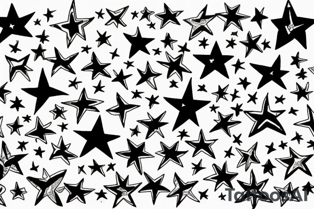 Deigo with stars and Lilly’s tattoo idea