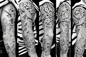 Lilly’s and stars with the name Diego tattoo idea