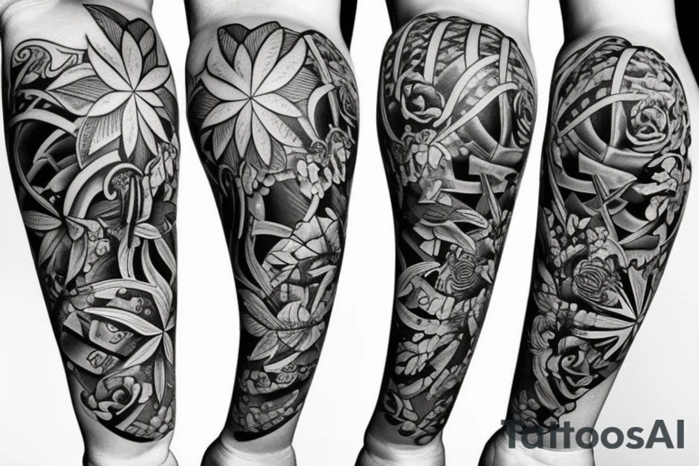 Lilly’s and stars tattoo idea