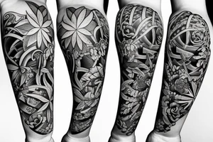 Lilly’s and stars tattoo idea