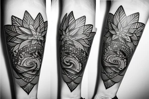 Lilly’s and stars tattoo idea
