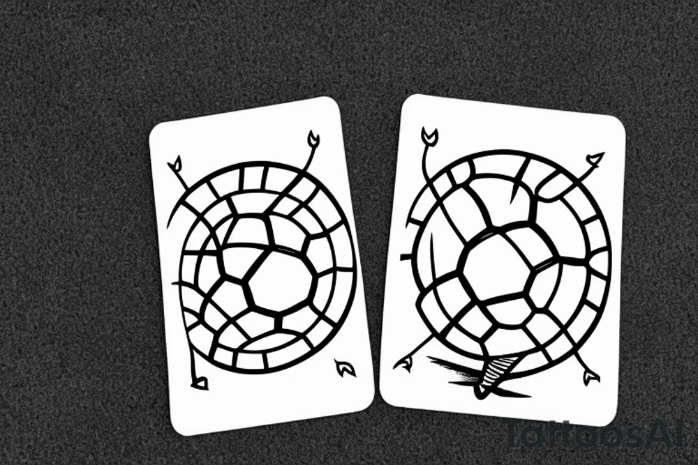 Two of wands tarot, wants as soccer goal posts. Soccer goalie. Oregon coast. tattoo idea