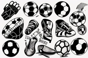 Soccer goalie tattoo idea