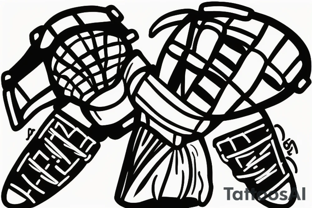 Football goalie making a save tattoo idea