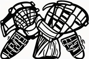 Football goalie making a save tattoo idea