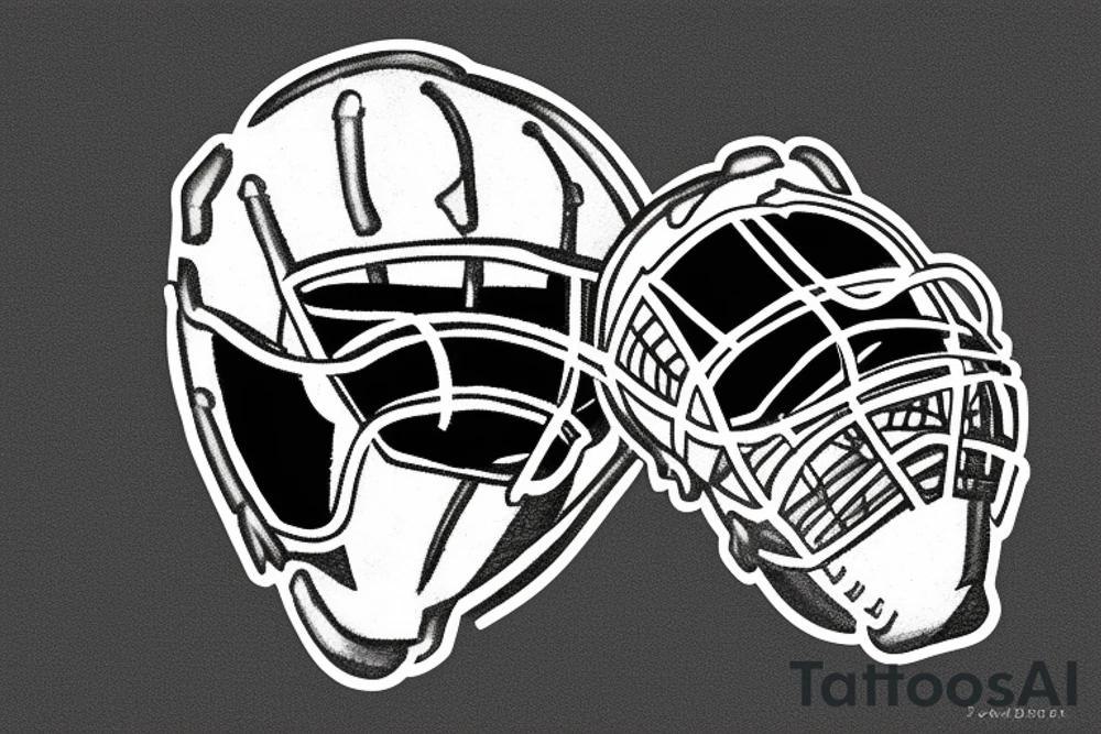 Football goalie making a save tattoo idea