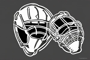 Football goalie making a save tattoo idea