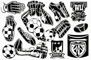 Soccer goalkeeper making a save tattoo idea