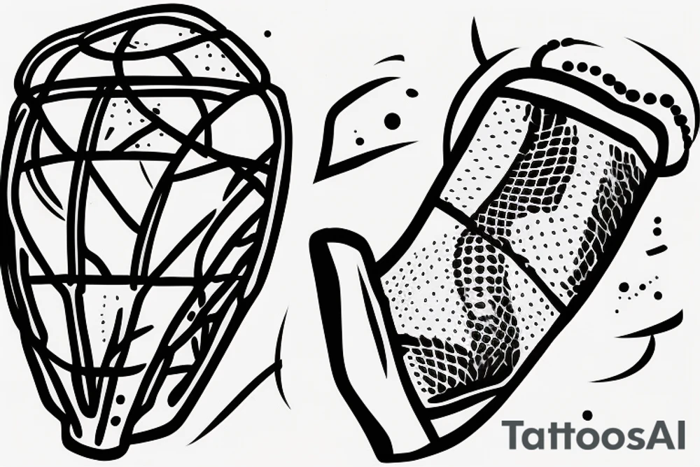 Soccer goalkeeper making a save in goal. tattoo idea