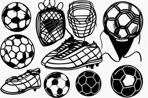 Soccer goalie making a save tattoo idea