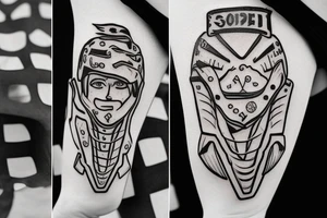 Soccer goalie making a save tattoo idea