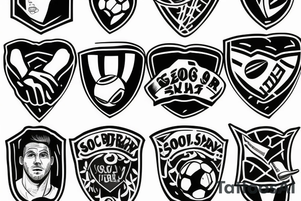 Soccer player making a save tattoo idea
