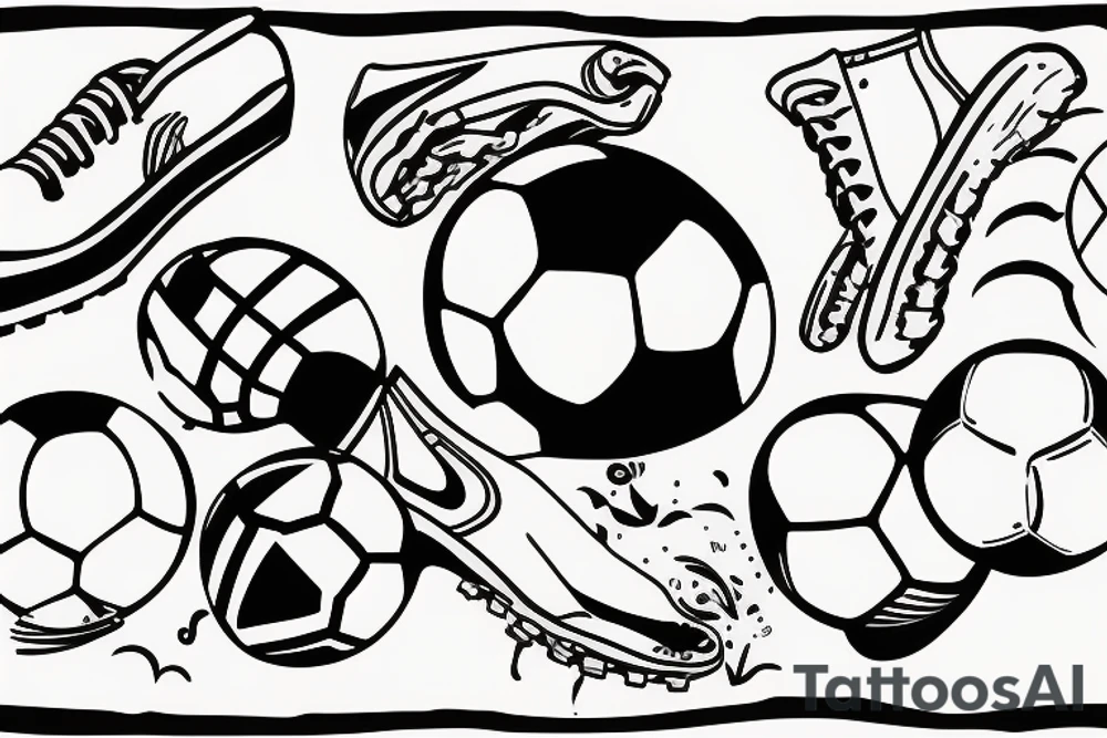 Soccer player making a save tattoo idea