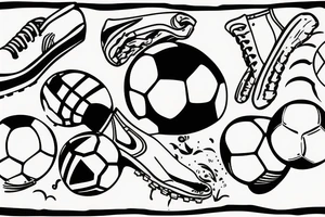 Soccer player making a save tattoo idea
