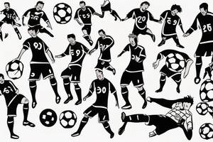 Soccer player making a save tattoo idea