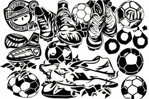 Soccer player making a save tattoo idea