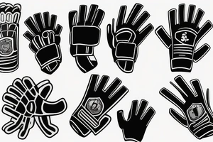 A soccer goalie glove. tattoo idea
