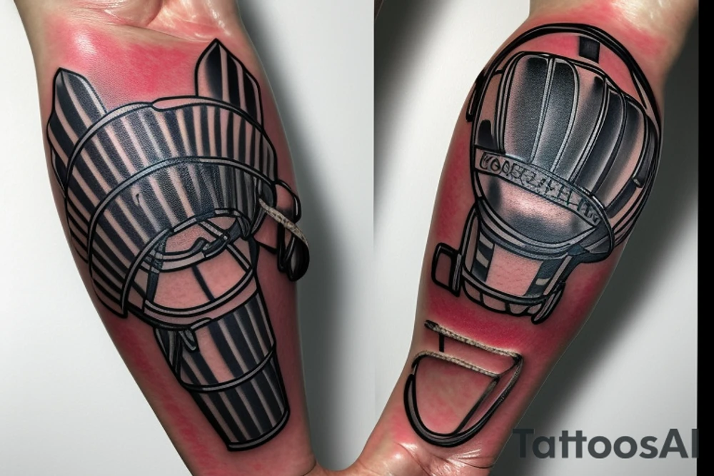 A soccer goalie glove. tattoo idea