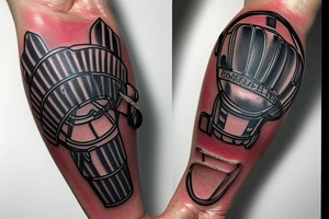 A soccer goalie glove. tattoo idea