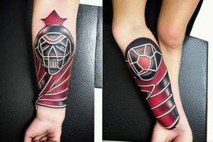 A soccer goalie glove. tattoo idea