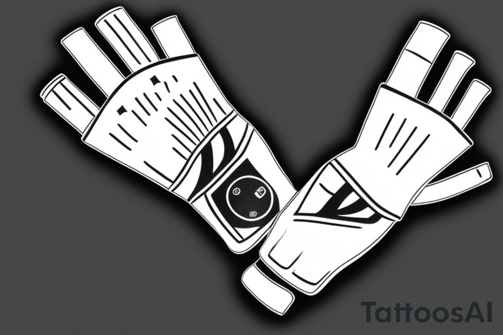 A soccer goalie glove. tattoo idea