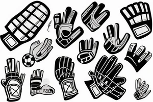 A soccer goalie glove. tattoo idea