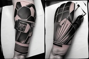 A soccer goalie glove. tattoo idea