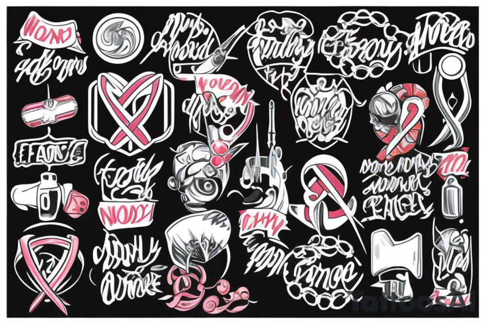 Nobody fights alone cancer phrase tattoo idea