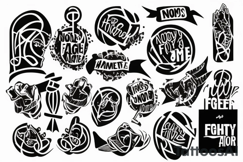 Nobody fights alone cancer phrase tattoo idea