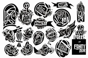 Nobody fights alone cancer phrase tattoo idea