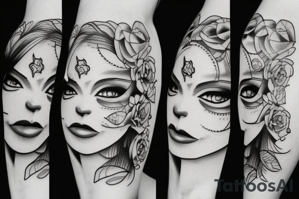 face wife tattoo idea