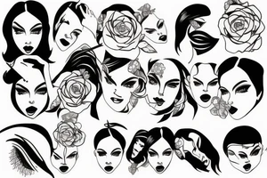 face wife tattoo idea