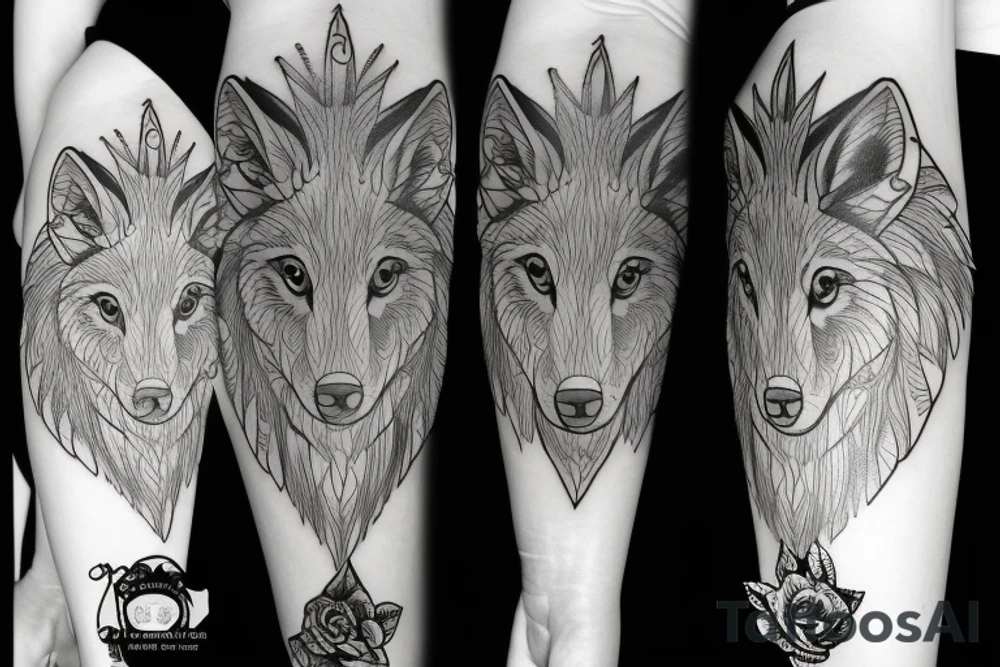 wolf pack tattoo idea