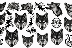 wolf pack tattoo idea