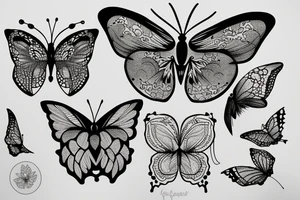 Papillon de nuit tattoo idea