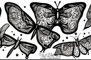 Papillon de nuit tattoo idea