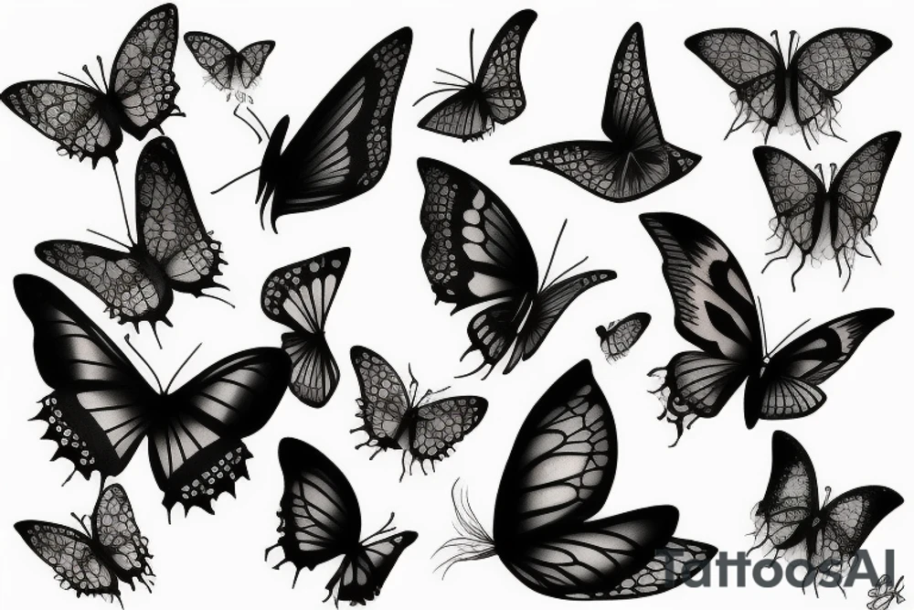 Papillon de nuit tattoo idea