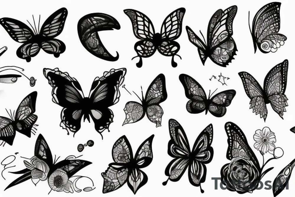 Papillon de nuit tattoo idea