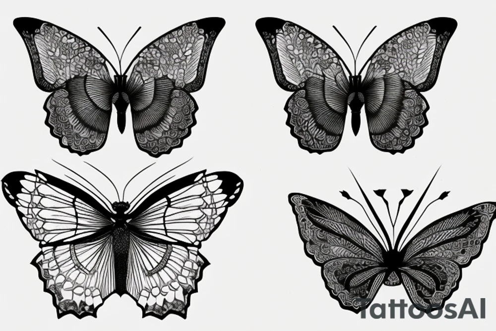 Papillon de nuit tattoo idea